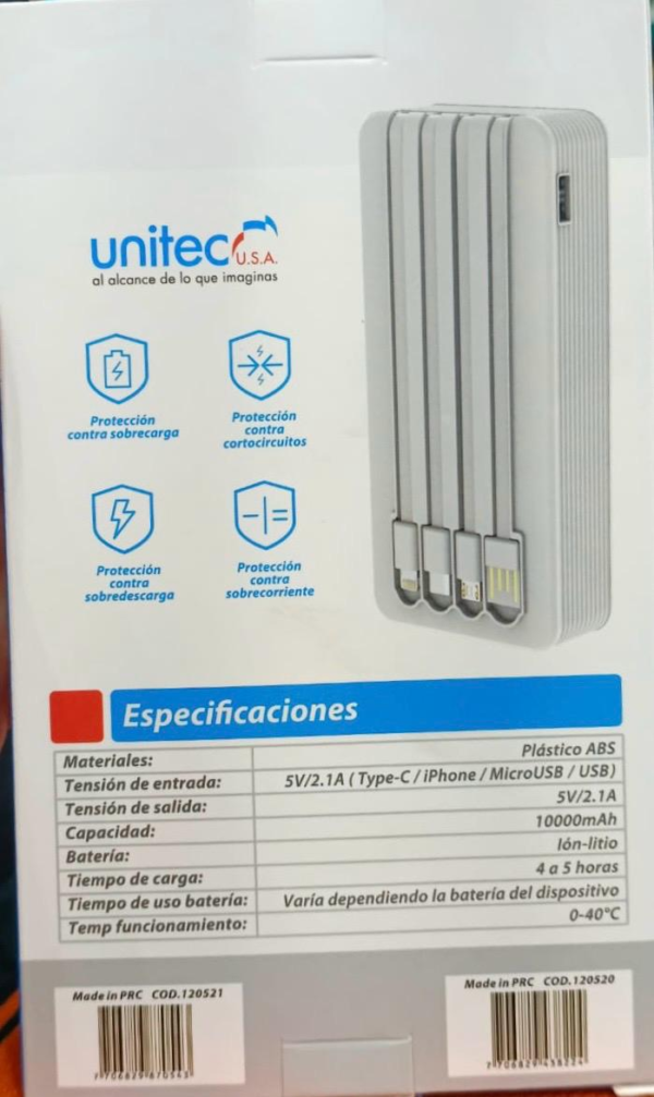 BANCO DE CARGA POWER BANK PARA CEL