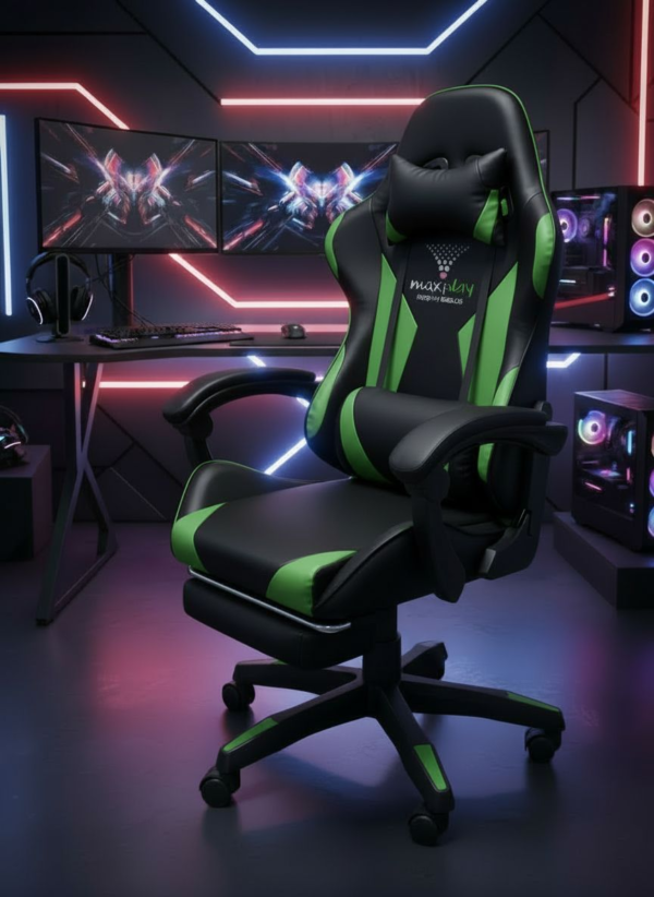2409305-1.png Silla Gamer Vibr Negro verde